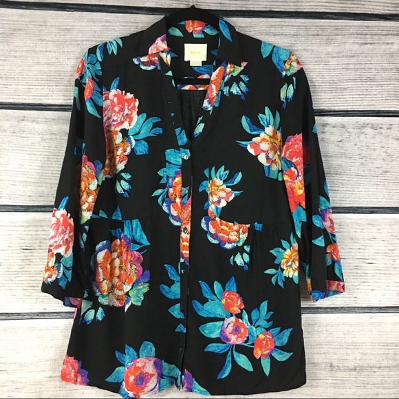 Anthropologie Tops - Anthropologie | Maeve Woodland Walk Floral Blouse